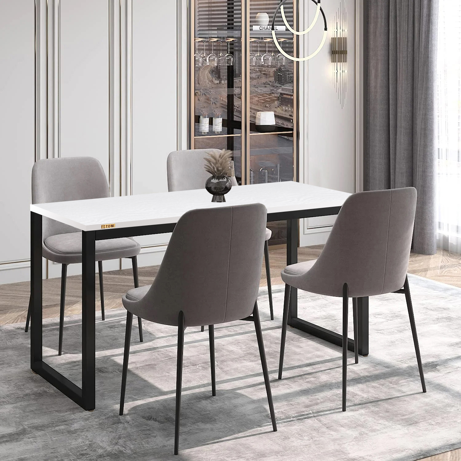 میز ناهارخوری چهار نفره دیزم مدل LNC_1700_140_W میز ناهارخوری چهار نفره دیزم مدل LNC_1700_140_W