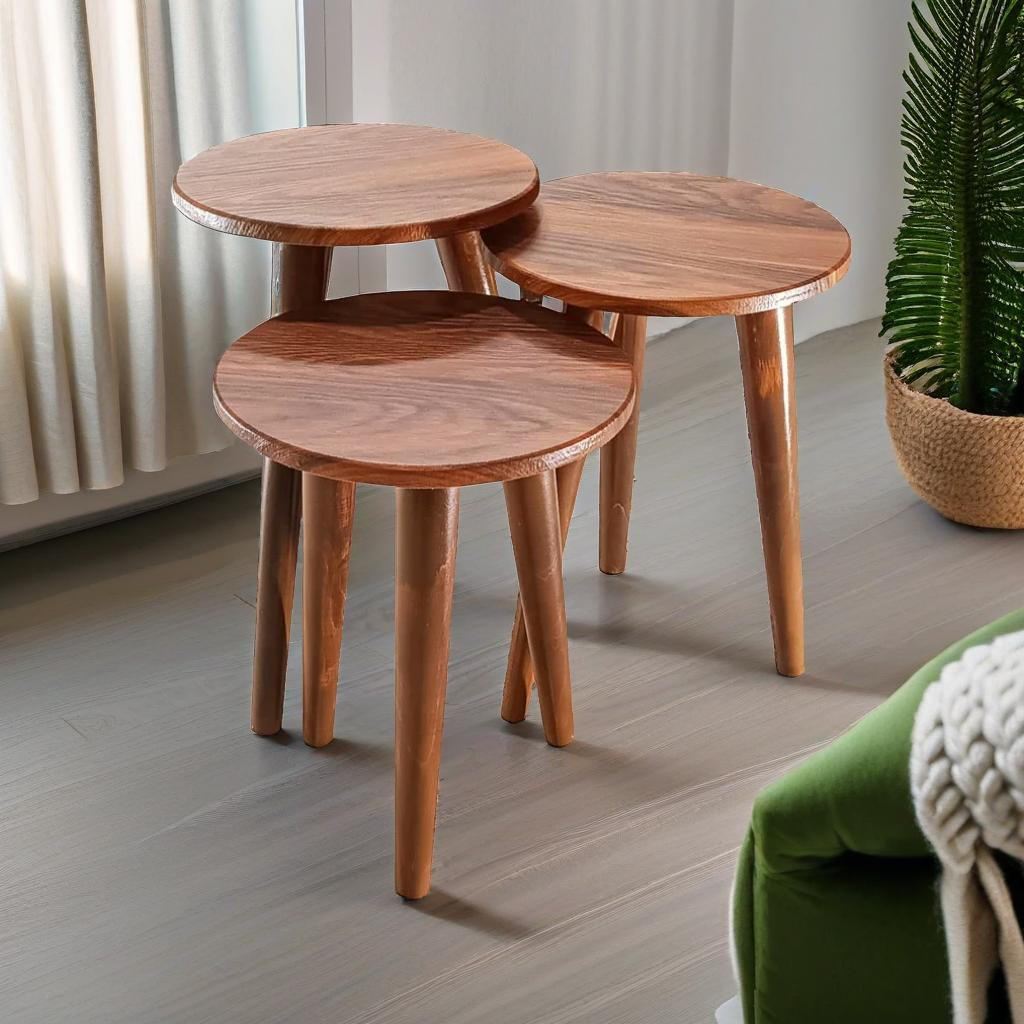 میز عسلی دایره مدل مینیمال 323 کد 12 مجموعه سه عددی میز عسلی دایره مدل مینیمال 323 کد 12 مجموعه سه عددی