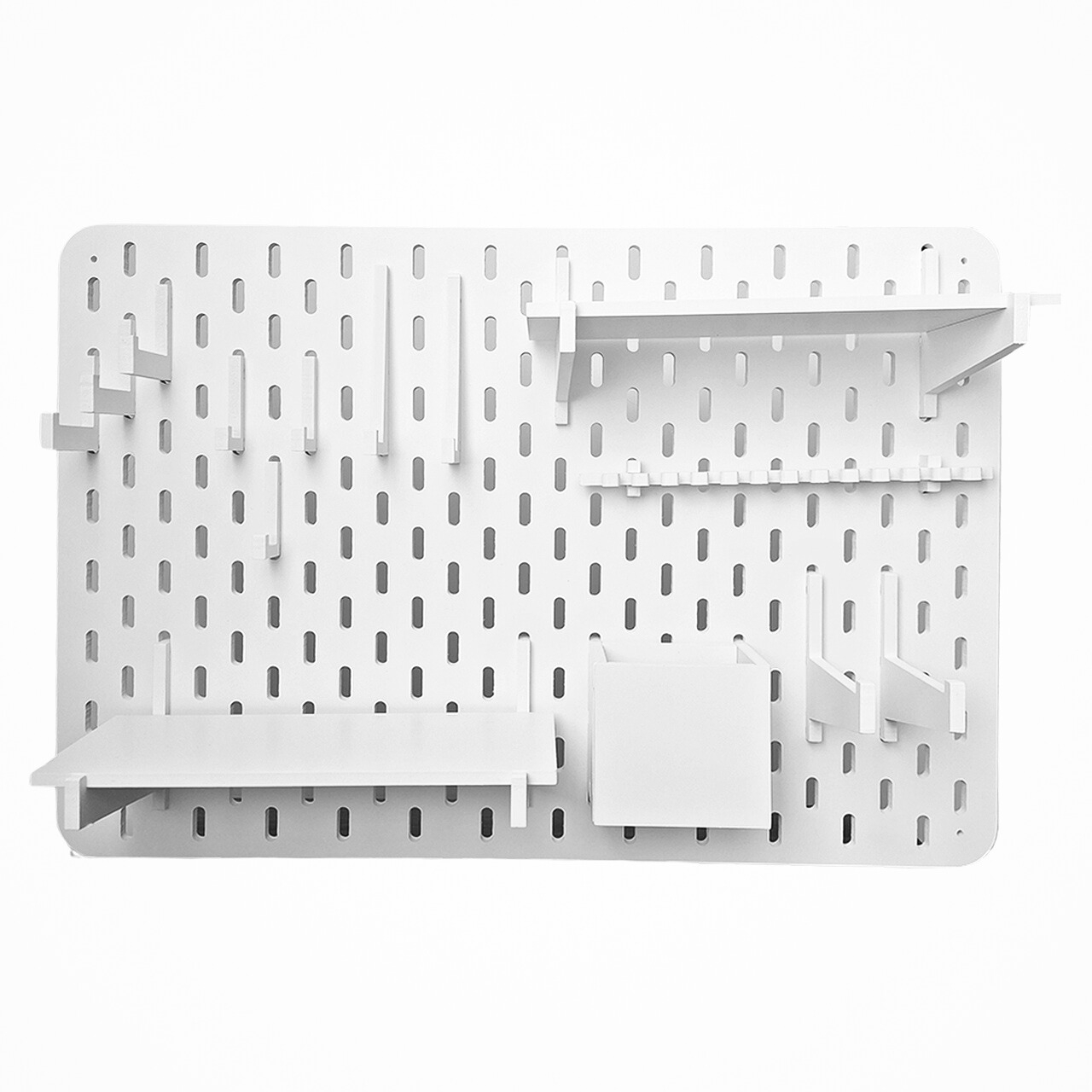 شلف دیواری مدل پگ بورد مستطیلی 6545 شلف دیواری مدل پگ بورد مستطیلی 6545